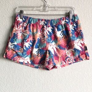 Patagonia Womens Barely Baggies Shorts Medium Wild Waratah Reef Print 57043